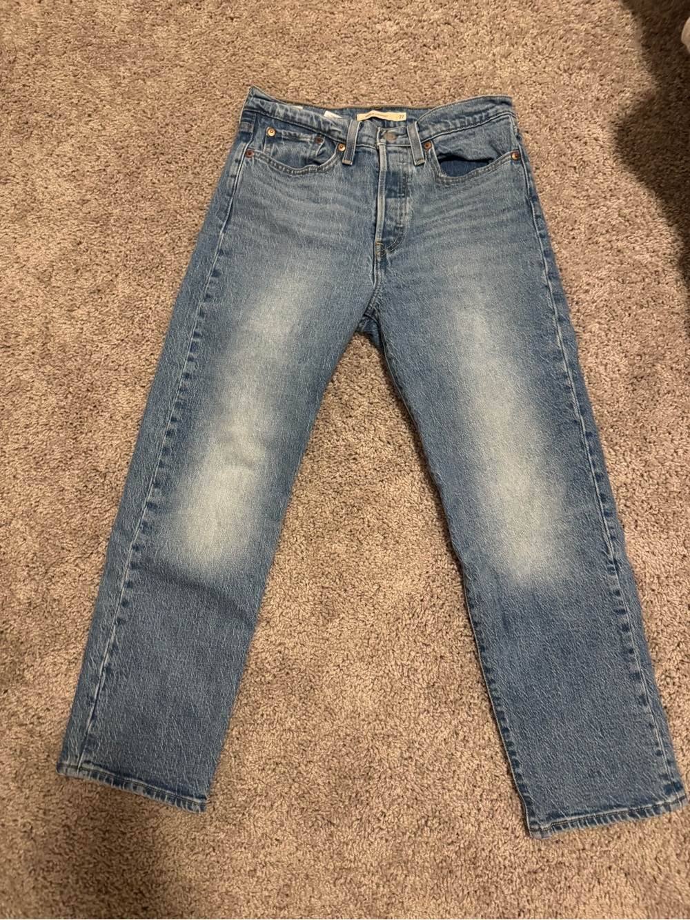 Levi's Wedgie Straight Jeans Classic Wash W27 High Rise